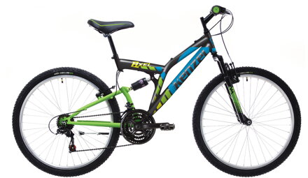 bicykel KENZEL AXEL SF čierna / zelená