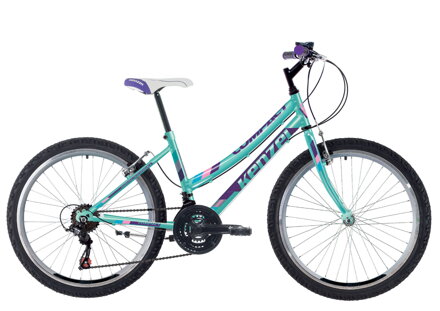 bicykel KENZEL COMPACT RF24 girl tyrkysová / fialová