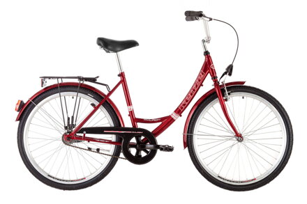 bicykel KENZEL MYLADY CEREMONY 1SPD bordo / červená