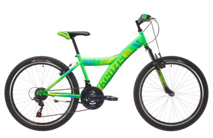 bicykel KENZEL WIND SF300 neon green / modrá