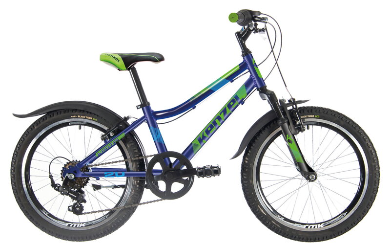 bicykel KENZEL ROXIS SF20 matná royal blue / zelená