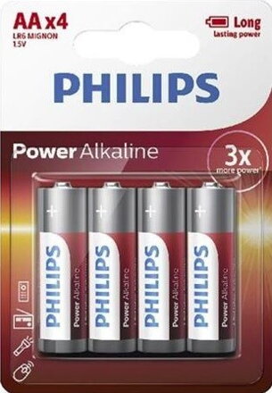 Batéria Phiilips Power akaline LR6 P4