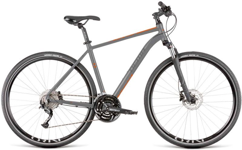 bicykel DEMA AVEIRO 5 grey-orange , Veľkosť rámu 22´´
