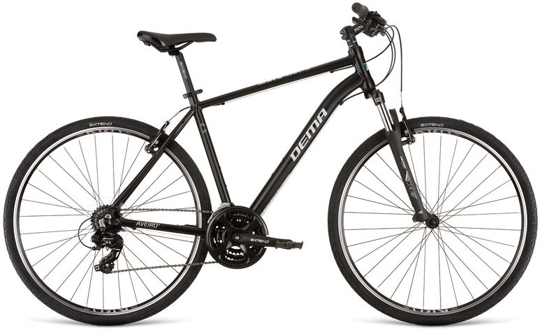 bicykel DEMA AVEIRO 1 black - silver, Veľkosť rámu 20´´
