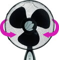 Ventilátor ECG FS 40 R Black