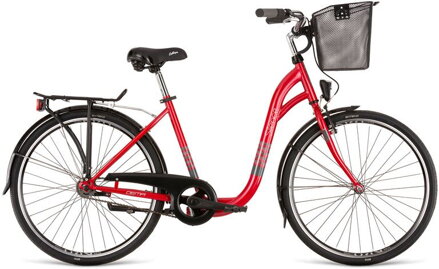 bicykel DEMA SILENCE red - grey 
