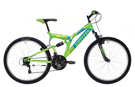 bicykel KENZEL AXEL SF24 fluo green / modrá