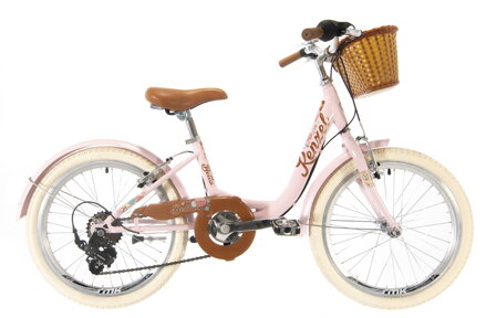bicykel KENZEL BELLA 20 ROYAL pastel ružová / béžová