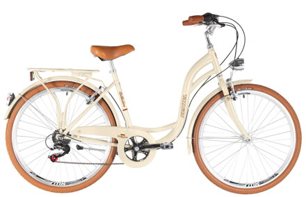 bicykel KENZEL BELLISSIMA ROYAL 6SPD béžová / hnedá