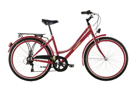 bicykel KENZEL BOULEVARD ROYAL 6SPD bordo / hnedá