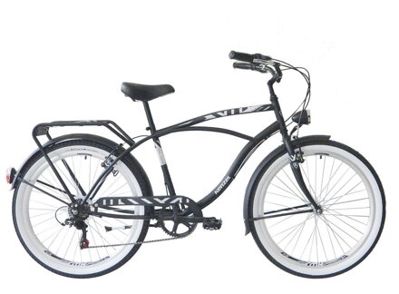 bicykel KENZEL DEROCCA ROYAL 6SPD čierna / biela