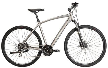 bicykel KENZEL DISTANCE CR 200 matná metallic / striebornozelená