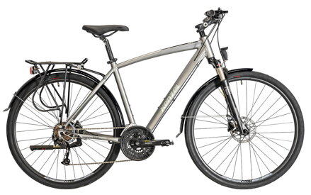 bicykel KENZEL DISTANCE TR 400 matná metallic / striebornozelená