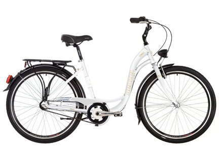 bicykel KENZEL DREAM CLASSIC 3SPD biela / zlatá