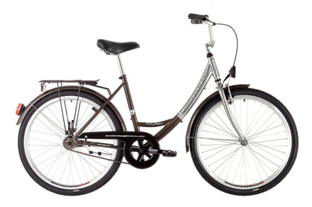 bicykel KENZEL MYLADY CEREMONY 1SPD chromo / dymová / sivá