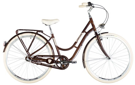 bicykel KENZEL NOSTALGIC CLASSIC 3SPD hnedá / béžová