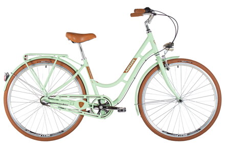 bicykel KENZEL NOSTALGIC CLASSIC 3SPD pistáciová / hnedá
