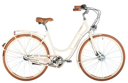 bicykel KENZEL NOSTALGIC DELUXE 3SPD béžová / hnedá