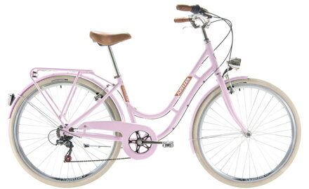 bicykel KENZEL NOSTALGIC ROYAL 6SPD perleť hellrosa / krémová