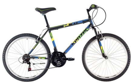 bicykel KENZEL PRIME DX80 SF matná čierna / zelená
