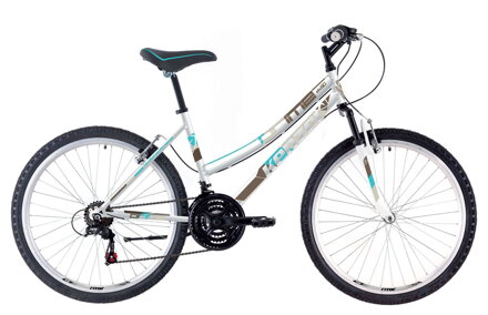 bicykel KENZEL PRIME DX80 SF women biela / tyrkysová