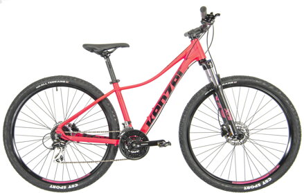 bicykel KENZEL Q KJU: 100 27,5´´ women fluo pink / čierna 