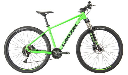 bicykel KENZEL Q KJU: 300 27,5´´ fluo zelená / čierna
