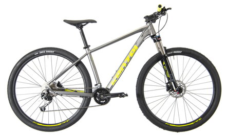 bicykel KENZEL Q KJU: 500 27,5´´ metallic / žltozelená