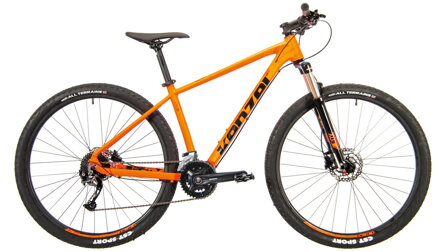 bicykel KENZEL Q KJU: 500 27,5´´ fluo oranžová / čierna