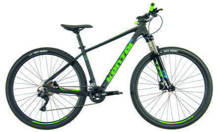 bicykel KENZEL Q KJU: 700 27,5´´ matná čierna / zelená