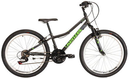 bicykel KENZEL ROXIS SF24 boys matná čierna / zelená