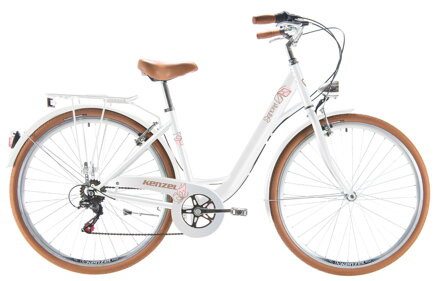 bicykel KENZEL SIGNORA ROYAL 6SPD biela / hnedá