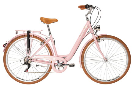 bicykel KENZEL SIGNORA ROYAL 6SPD perleť hellrosa / hnedá