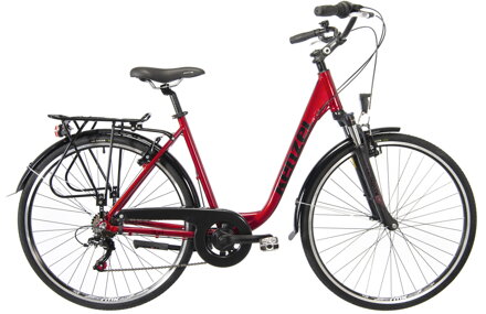 bicykel KENZEL SILUET ROYAL 6SPD lesklá bordo / čierna