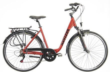 bicykel KENZEL SILUET ROYAL 6SPD matná bordo / čierna