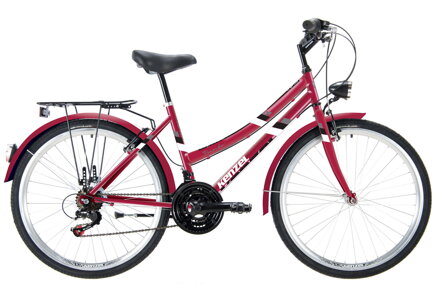 bicykel KENZEL TRENTO women bordo / biela