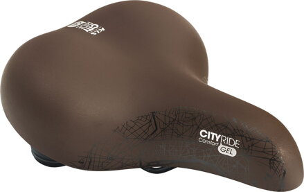 sedlo KLS CITYRIDE GEL brown