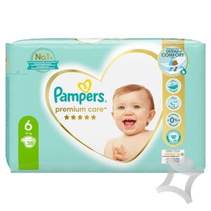 Pampers Premium Care Plienky 13kg+ Junior6 