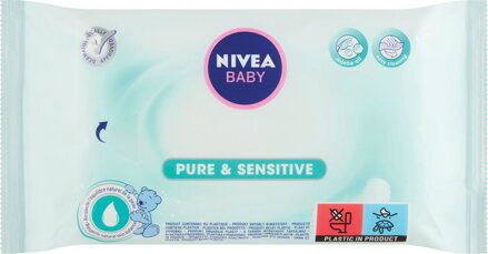  NIVEA Baby Čistiace obrúsky Pure & Sensitive 63 ks