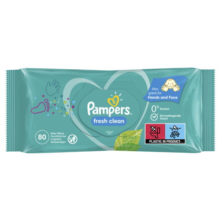 Pampers Fresh Clean Vlhčené Obrúsky ,80 Obrúskov