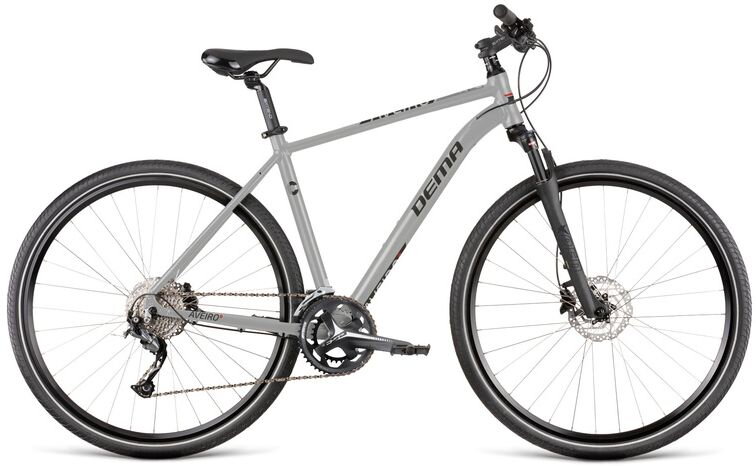 bicykel DEMA AVEIRO 9 silver - black bicykel DEMA AVEIRO 9 silver - black