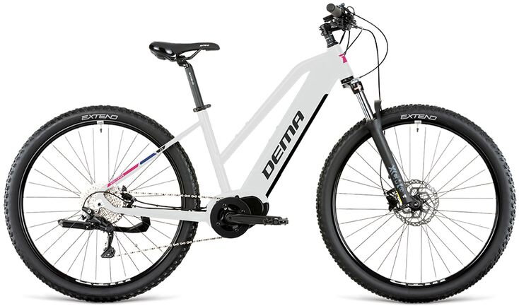 e-bike DEMA OMEGA white pearl - dark grey e-bike DEMA OMEGA white pearl - dark grey