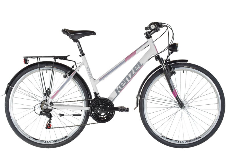 bicykel KENZEL ARW TR woman biela / ružová bicykel KENZEL ARW TR woman biela / ružová
