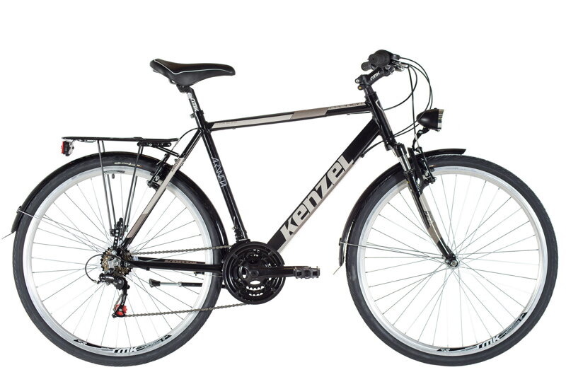bicykel KENZEL ARW TR matná čierna / hnedá bicykel KENZEL ARW TR matná čierna / hnedá