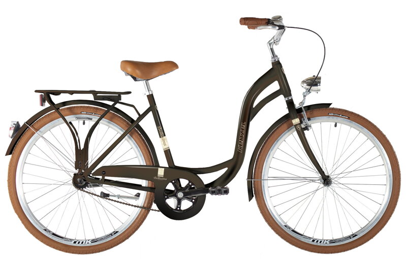 bicykel KENZEL BELLISSIMA CEREMONY 1SPD hnedá / béžová bicykel KENZEL BELLISSIMA CEREMONY 1SPD hnedá / béžová