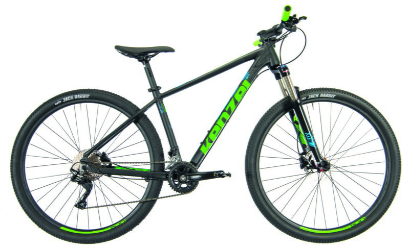 bicykel KENZEL Q KJU: 700 29´´ matná čierna / zelená bicykel KENZEL Q KJU: 700 29´´ matná čierna / zelená