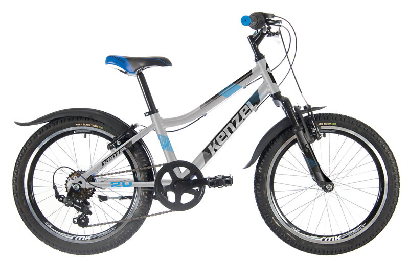 bicykel KENZEL ROXIS SF20 boys chrom / čierna bicykel KENZEL ROXIS SF20 boys chrom / čierna