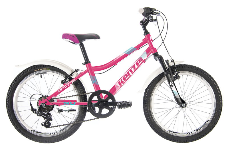 bicykel KENZEL ROXIS SF20 girls pink-pink / biela bicykel KENZEL ROXIS SF20 girls pink-pink / biela