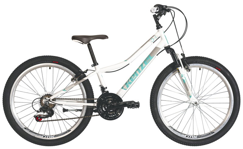 bicykel KENZEL ROXIS SF24 girls biela / tyrkysová bicykel KENZEL ROXIS SF24 girls biela / tyrkysová