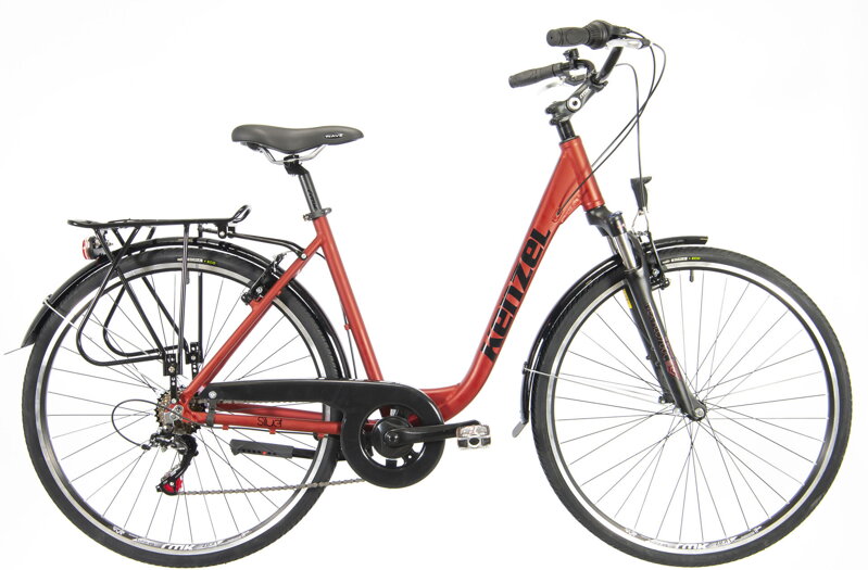 bicykel KENZEL SILUET ROYAL 6SPD matná bordo / čierna bicykel KENZEL SILUET ROYAL 6SPD matná bordo / čierna